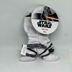 Star Wars for Pets Stormtrooper 6" Flattie Squeaky Crinkle Dog Toy NEW
